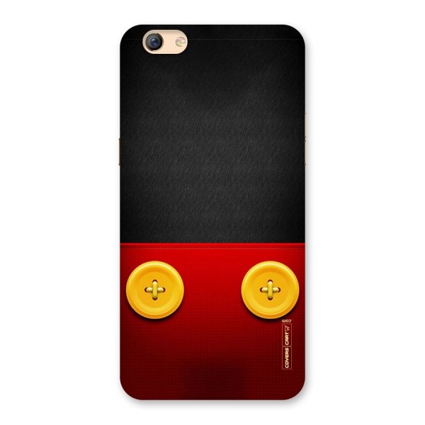 Yellow Button Back Case for Oppo F3 Plus