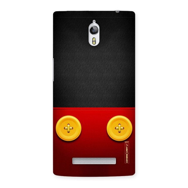 Yellow Button Back Case for Oppo Find 7