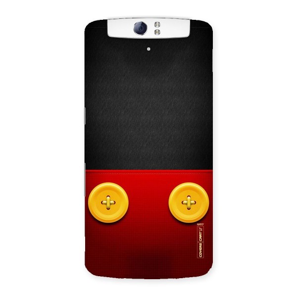 Yellow Button Back Case for Oppo N1