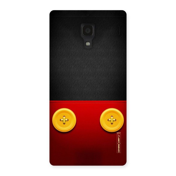 Yellow Button Back Case for Redmi 1S