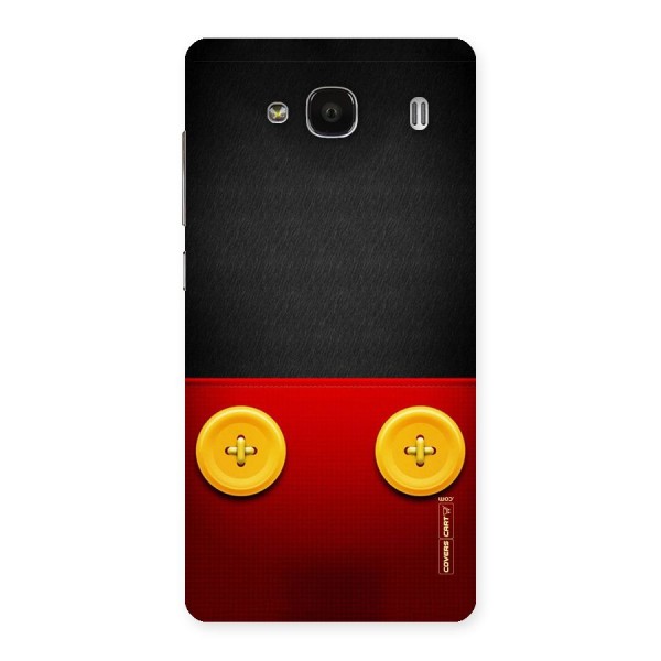 Yellow Button Back Case for Redmi 2s