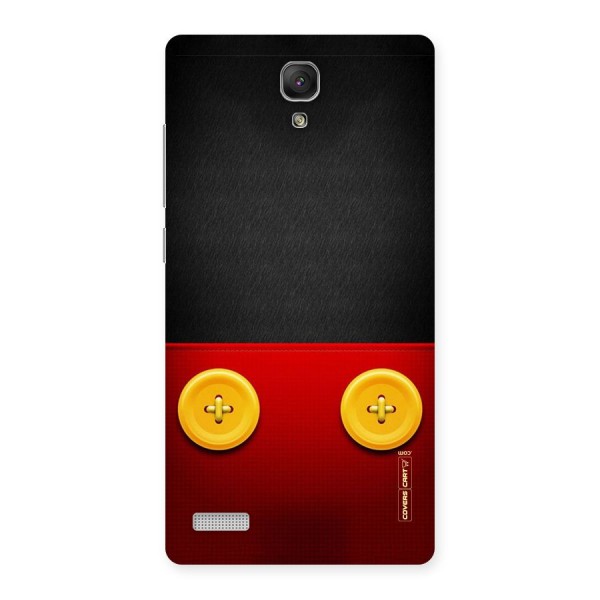 Yellow Button Back Case for Redmi Note