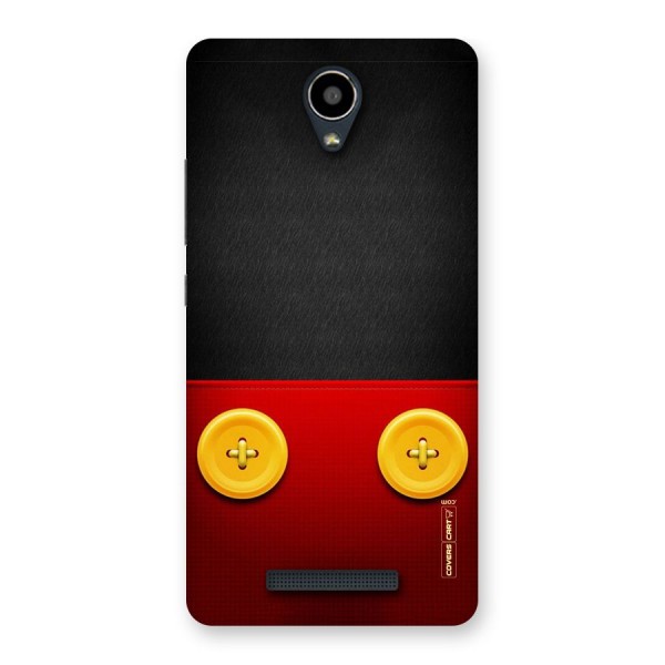 Yellow Button Back Case for Redmi Note 2