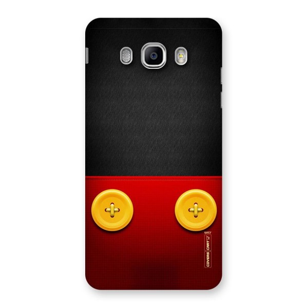 Yellow Button Back Case for Samsung Galaxy J5 2016