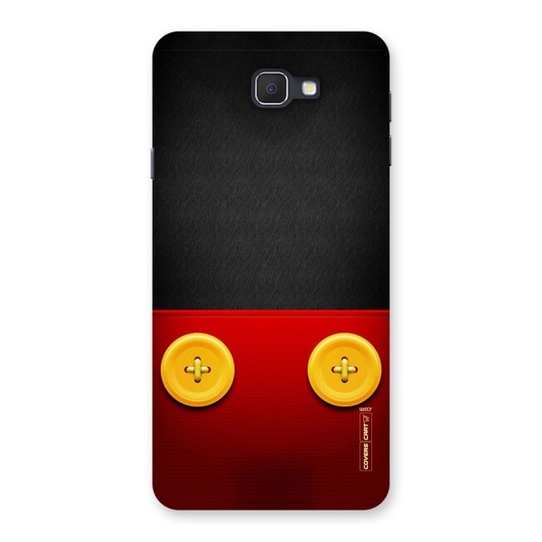 Yellow Button Back Case for Samsung Galaxy J7 Prime
