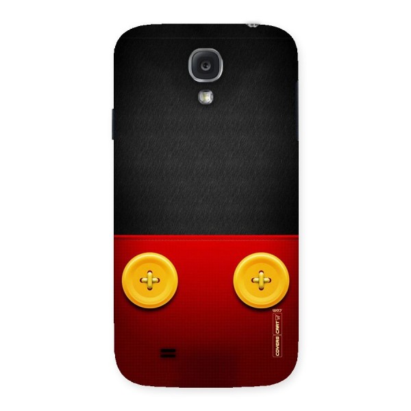 Yellow Button Back Case for Samsung Galaxy S4