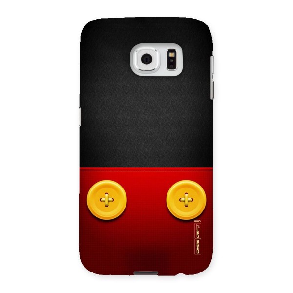 Yellow Button Back Case for Samsung Galaxy S6