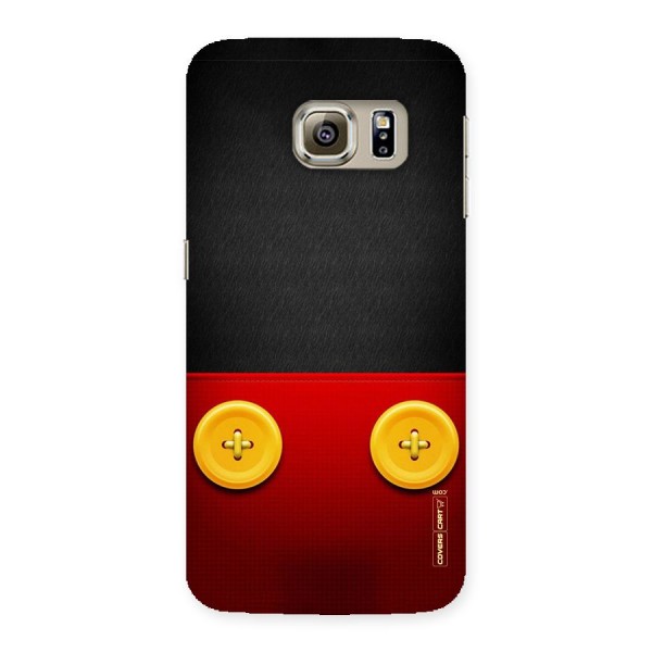 Yellow Button Back Case for Samsung Galaxy S6 Edge