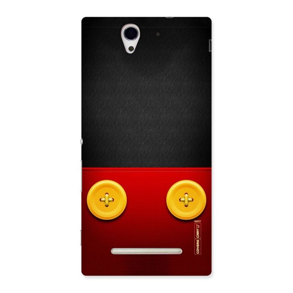 Yellow Button Back Case for Sony Xperia C3