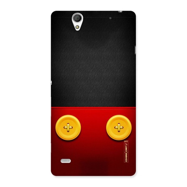 Yellow Button Back Case for Sony Xperia C4