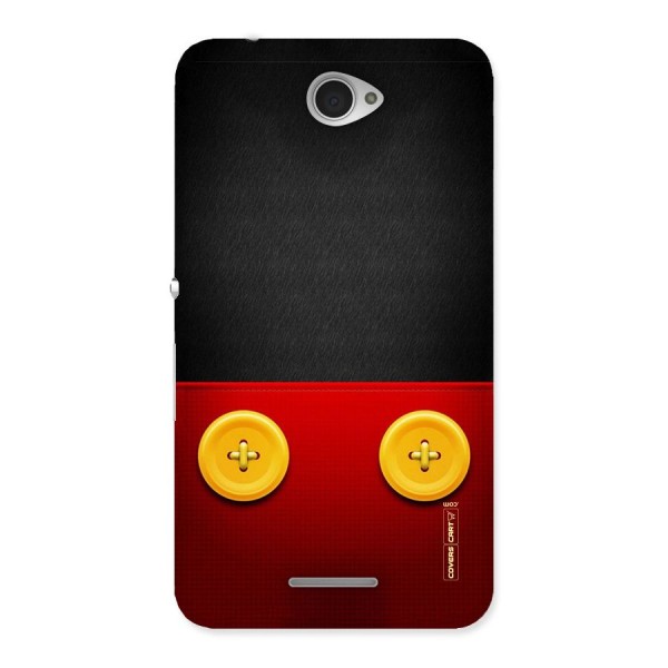 Yellow Button Back Case for Sony Xperia E4