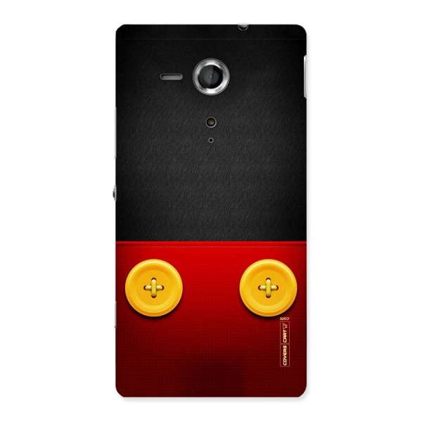 Yellow Button Back Case for Sony Xperia SP
