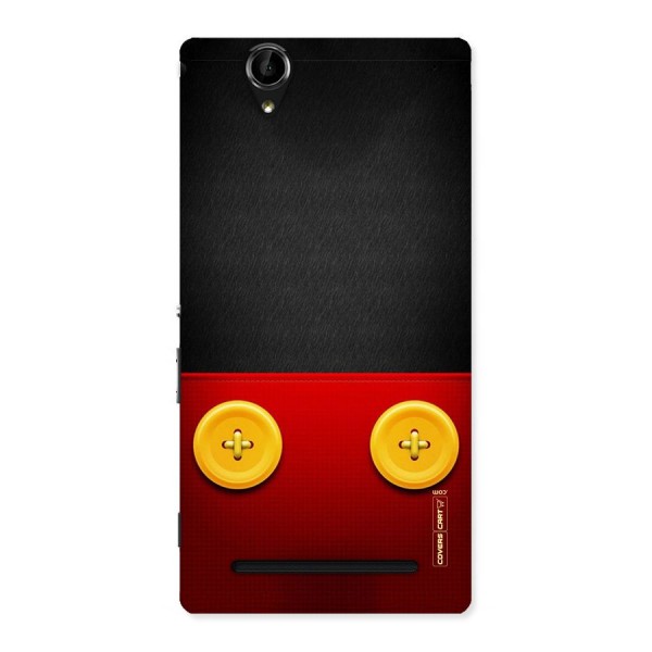 Yellow Button Back Case for Sony Xperia T2