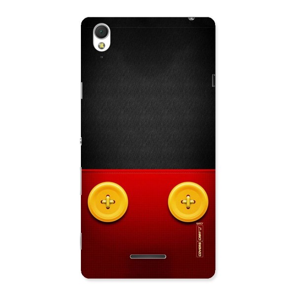 Yellow Button Back Case for Sony Xperia T3