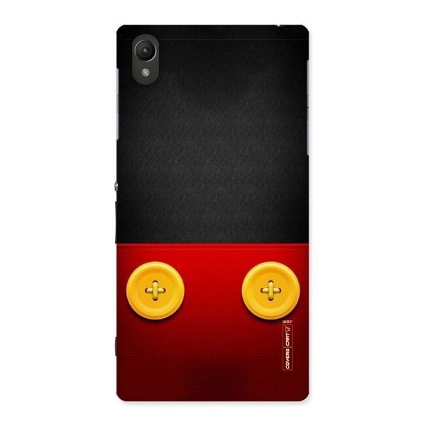 Yellow Button Back Case for Sony Xperia Z1