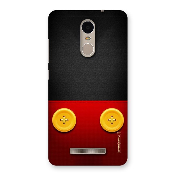 Yellow Button Back Case for Xiaomi Redmi Note 3