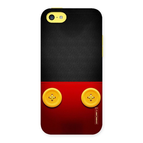 Yellow Button Back Case for iPhone 5C