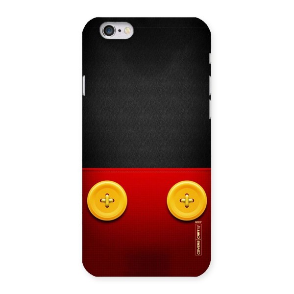 Yellow Button Back Case for iPhone 6 6S