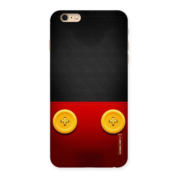 Yellow Button Back Case for iPhone 6 Plus 6S Plus