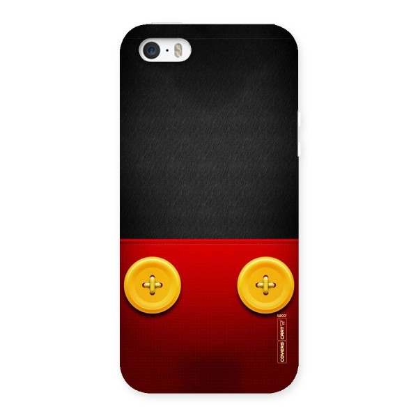 Yellow Button Back Case for iPhone SE