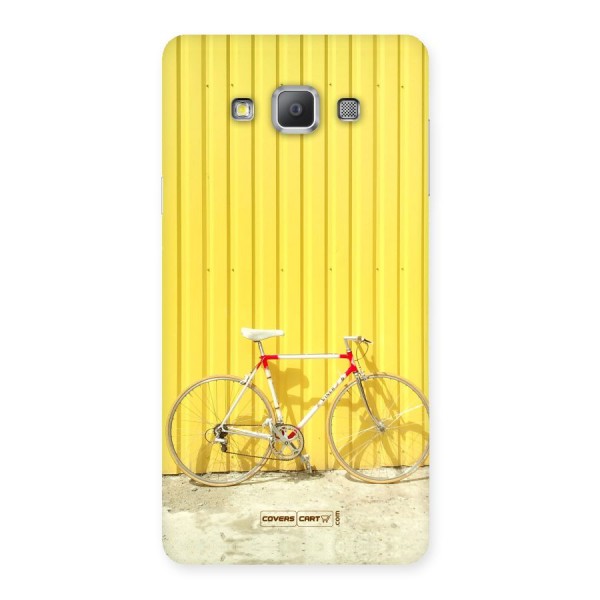 Yellow Cycle Classic Back Case for Galaxy A7