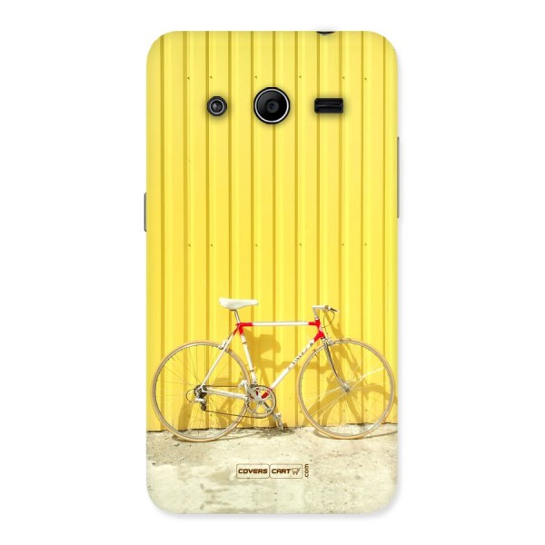 Yellow Cycle Classic Back Case for Galaxy Core 2