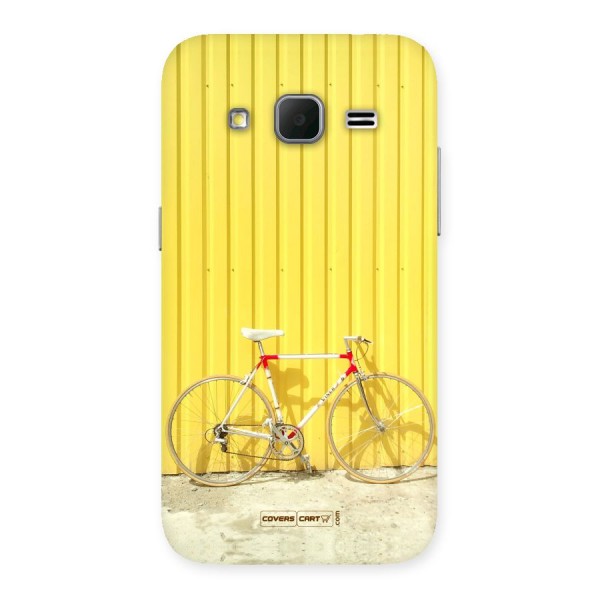 Yellow Cycle Classic Back Case for Galaxy Core Prime