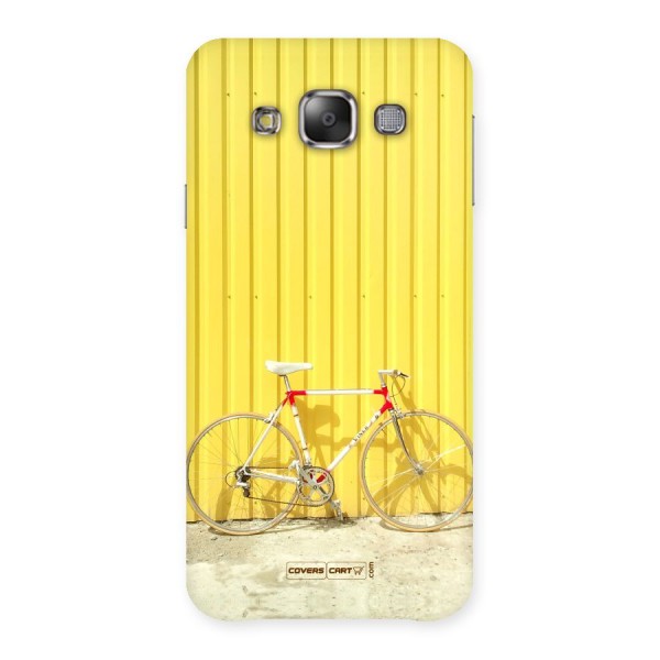 Yellow Cycle Classic Back Case for Galaxy E7