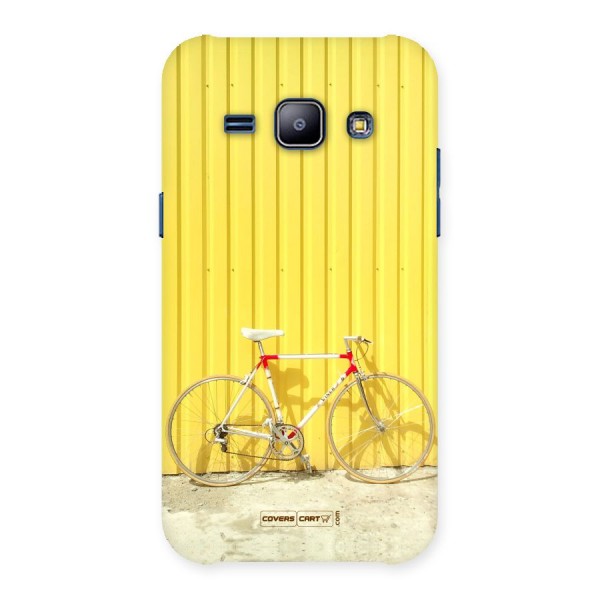 Yellow Cycle Classic Back Case for Galaxy J1