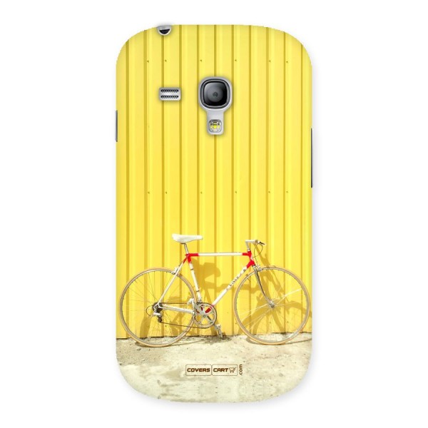 Yellow Cycle Classic Back Case for Galaxy S3 Mini