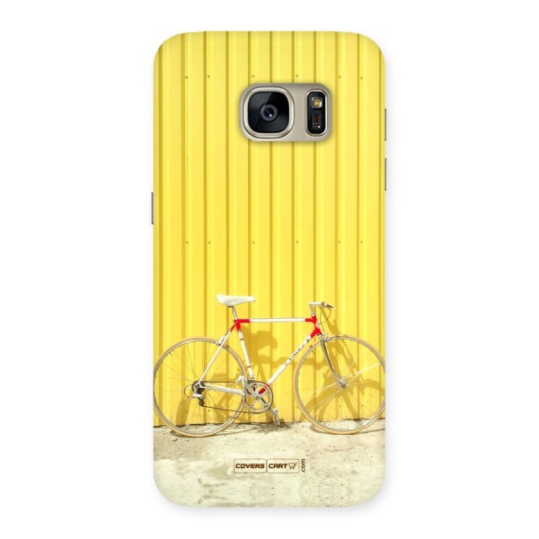 Yellow Cycle Classic Back Case for Galaxy S7
