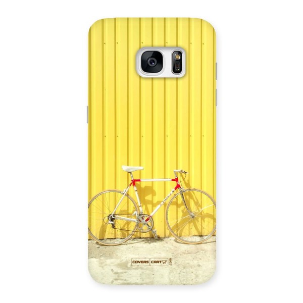 Yellow Cycle Classic Back Case for Galaxy S7 Edge