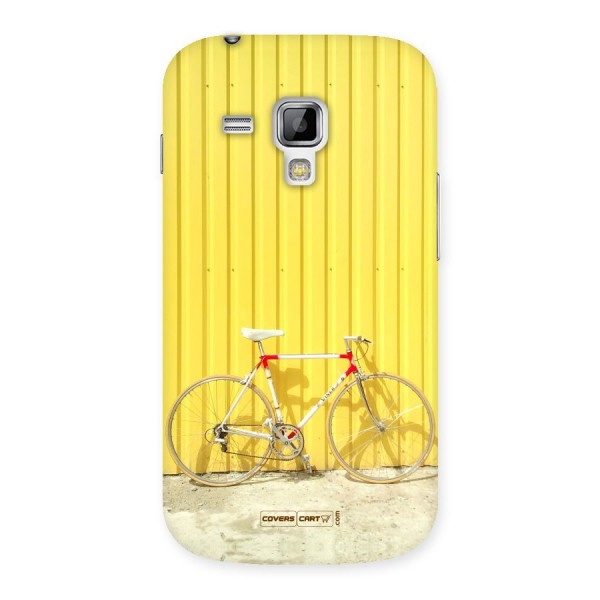 Yellow Cycle Classic Back Case for Galaxy S Duos
