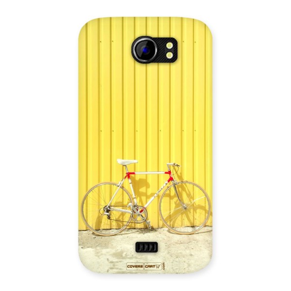 Yellow Cycle Classic Back Case for Micromax Canvas 2 A110