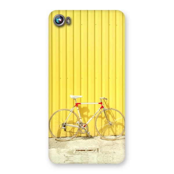 Yellow Cycle Classic Back Case for Micromax Canvas Fire 4 A107