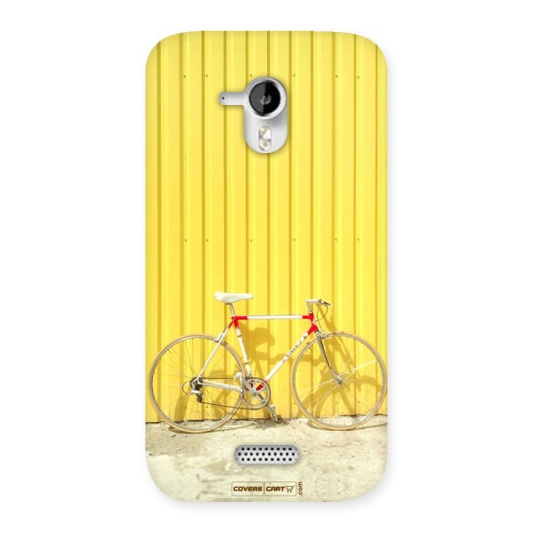 Yellow Cycle Classic Back Case for Micromax Canvas HD A116