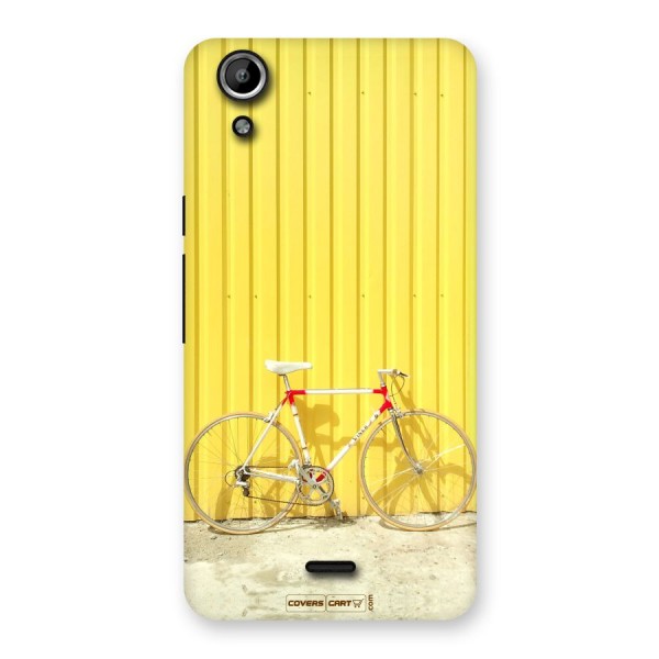 Yellow Cycle Classic Back Case for Micromax Canvas Selfie Lens Q345