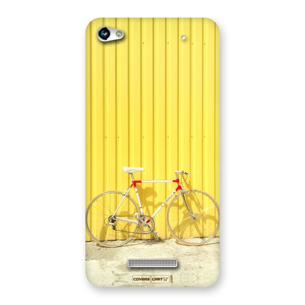 Yellow Cycle Classic Back Case for Micromax Hue 2