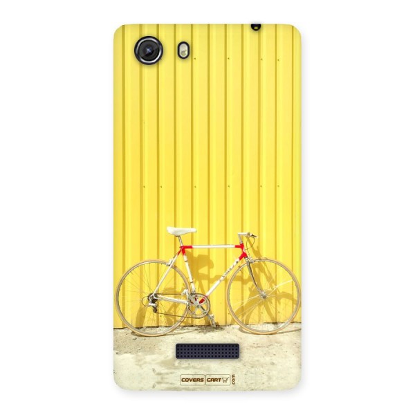 Yellow Cycle Classic Back Case for Micromax Unite 3