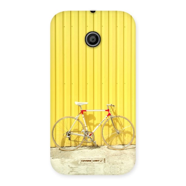 Yellow Cycle Classic Back Case for Moto E