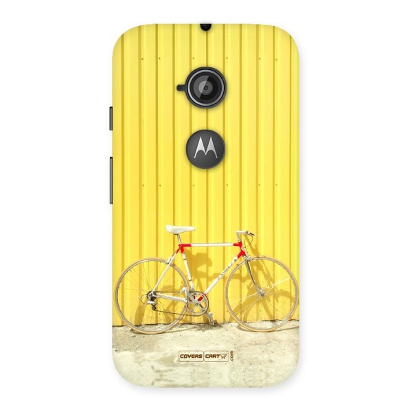 Yellow Cycle Classic Back Case for Moto E 2nd Gen