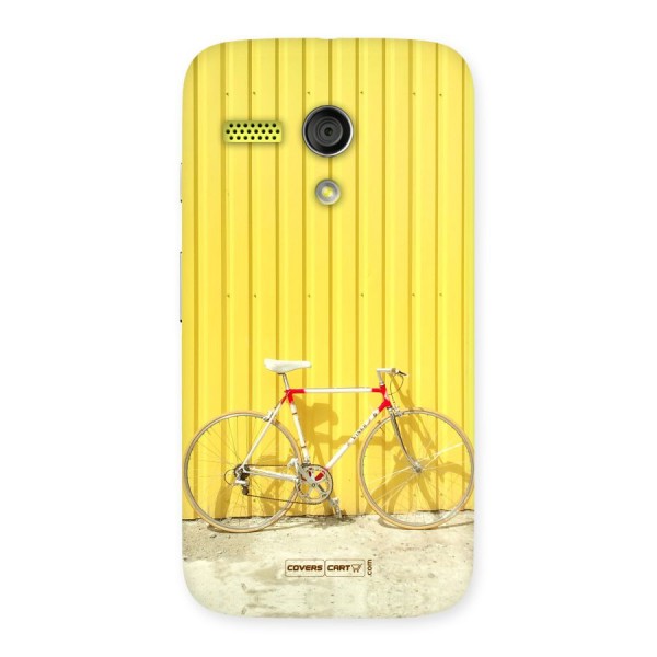 Yellow Cycle Classic Back Case for Moto G