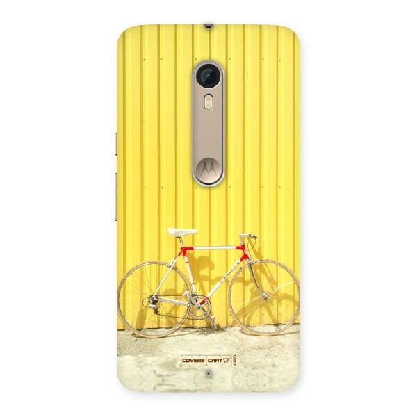 Yellow Cycle Classic Back Case for Motorola Moto X Style