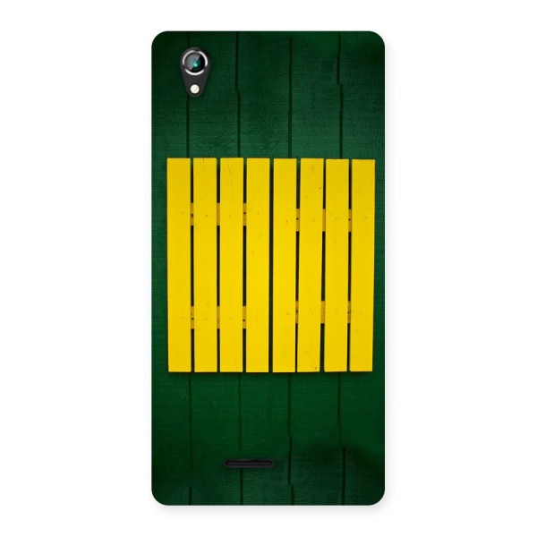 Yellow Fence Back Case for Lava Iris 800