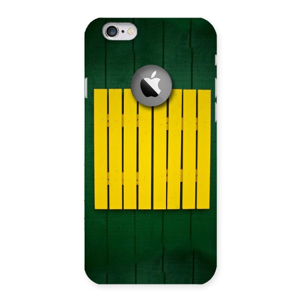 Yellow Fence Back Case for iPhone 6 Logo Cut