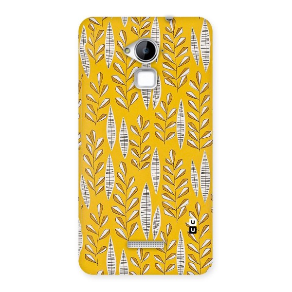 Yellow Leaf Pattern Back Case for Coolpad Note 3