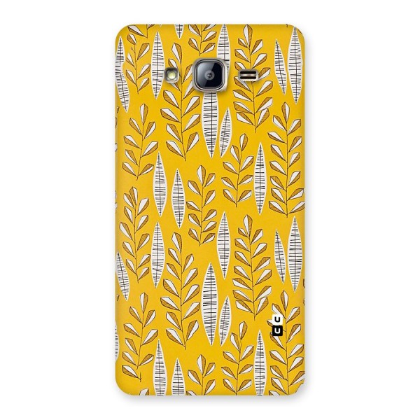 Yellow Leaf Pattern Back Case for Galaxy On5