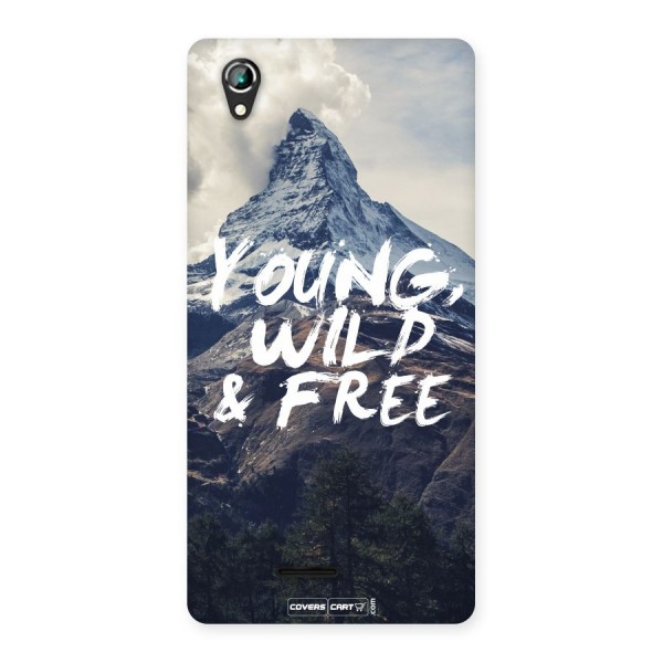Young Wild and Free Back Case for Lava Iris 800