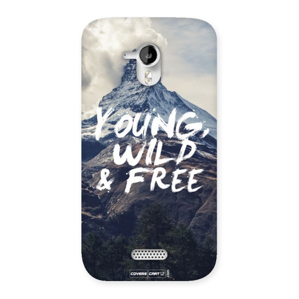 Young Wild and Free Back Case for Micromax Canvas HD A116