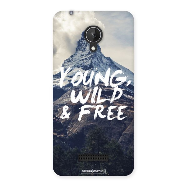 Young Wild and Free Back Case for Micromax Canvas Spark Q380